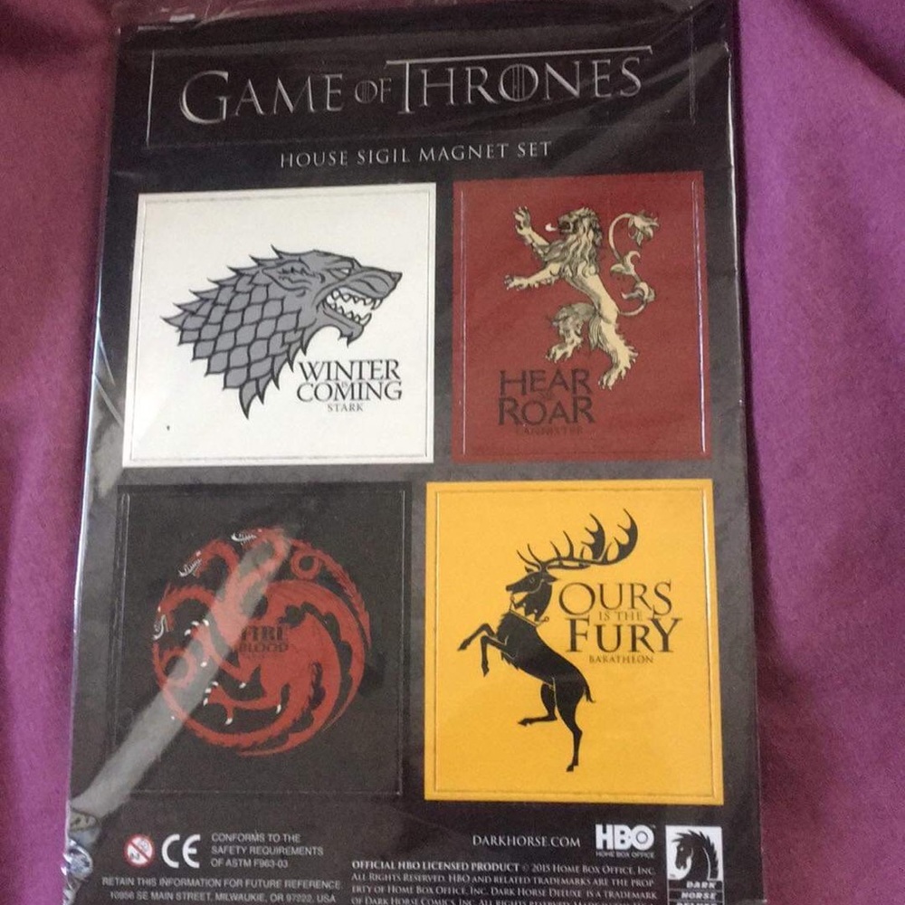Game of Thrones House Sigil Magnets